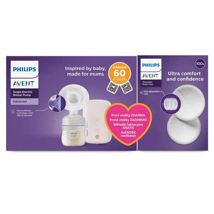 Philips AVENT Odsávačka mateřského mléka elektrická SCF395/31+Dárek