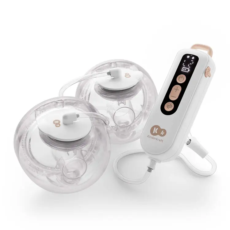 KINDERKRAFT Odsávačka mateřského mléka Double Hands-free Gentle Flow