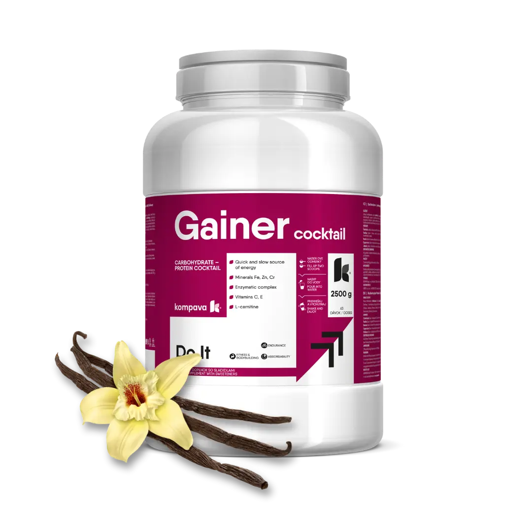Kompava Gainer cocktail 2500 g/63 dávek, vanilka