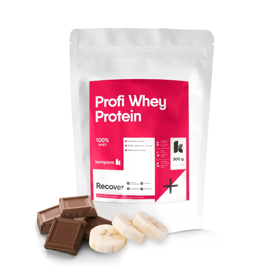 Kompava Profi WHEY Protein g/16 dávek, čokoláda-banán