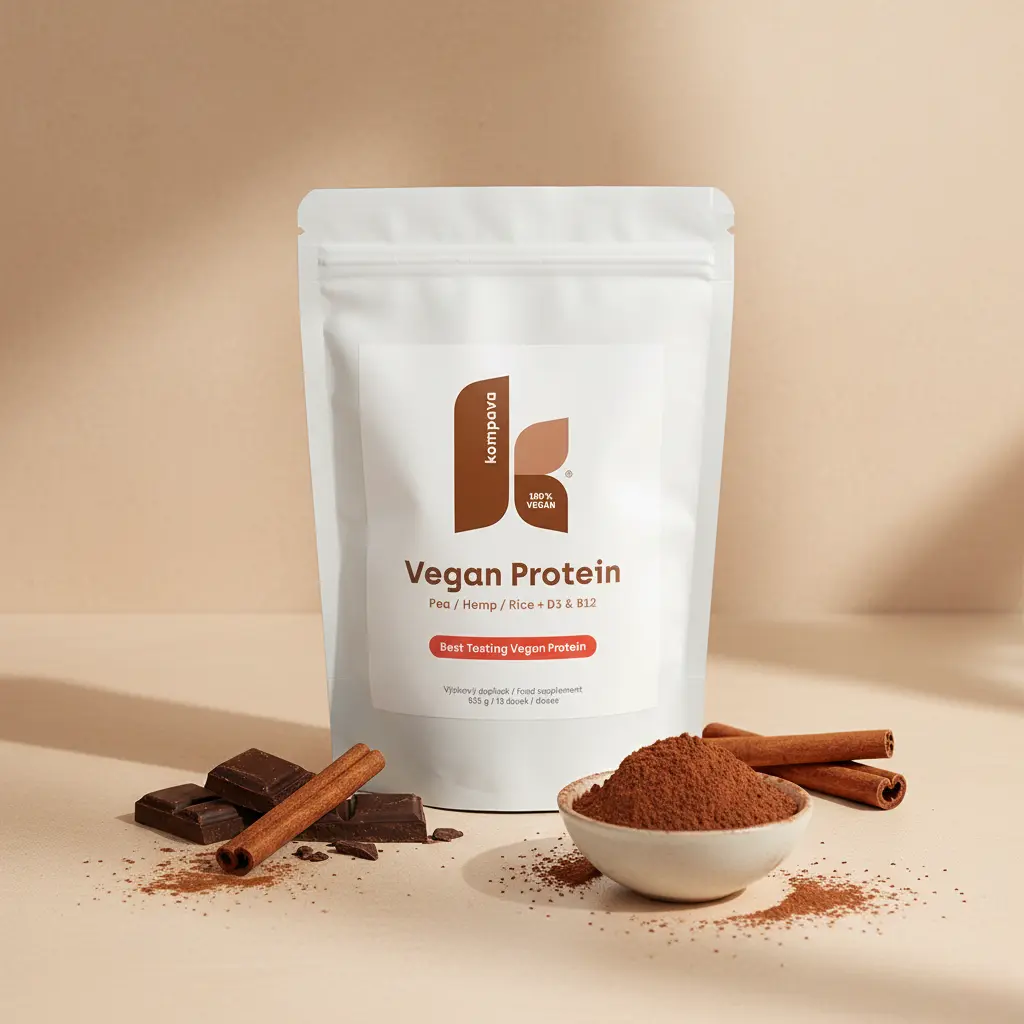 Kompava Vegan Protein 525 g/15 dávek,