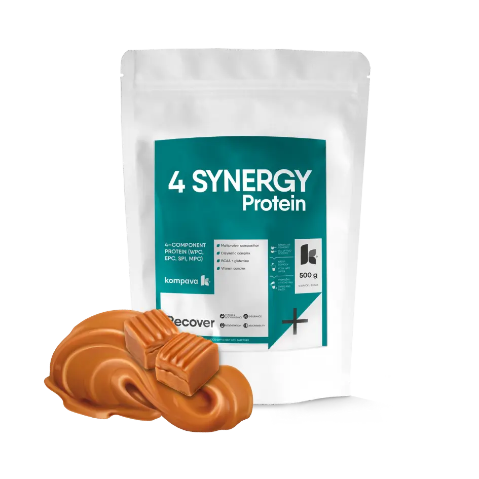 Kompava 4 SYNERGY Protein 500 g/16 dávek, slaný karamel