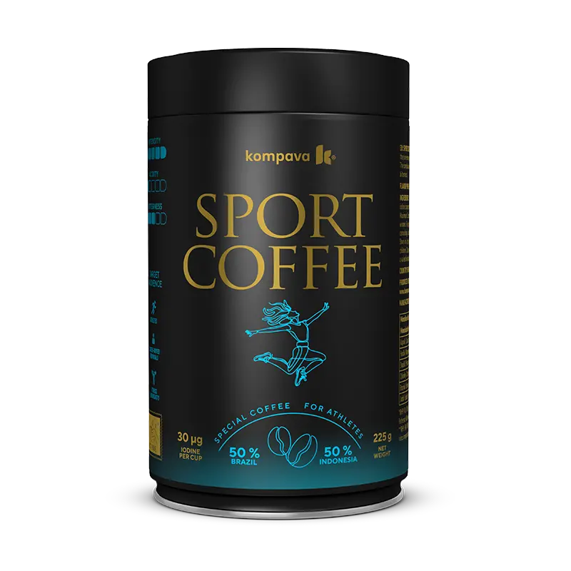 Kompava Sport Coffee 225 g/ 32 dávok
