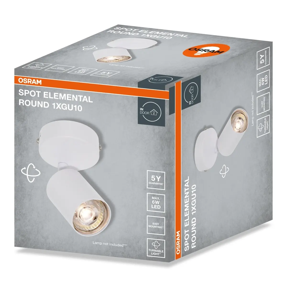Bílá Bodovka LED SPOT ELEMENTAL 1xGU10