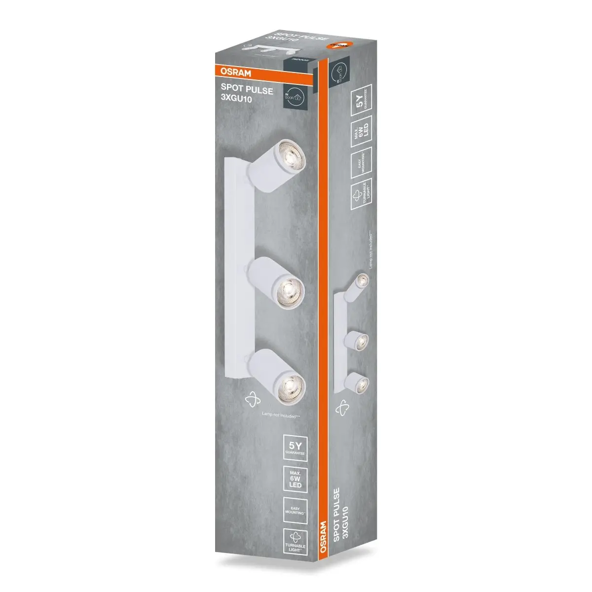 Bílá Bodovka LED SPOT PULSE 3xGU10 371 mm