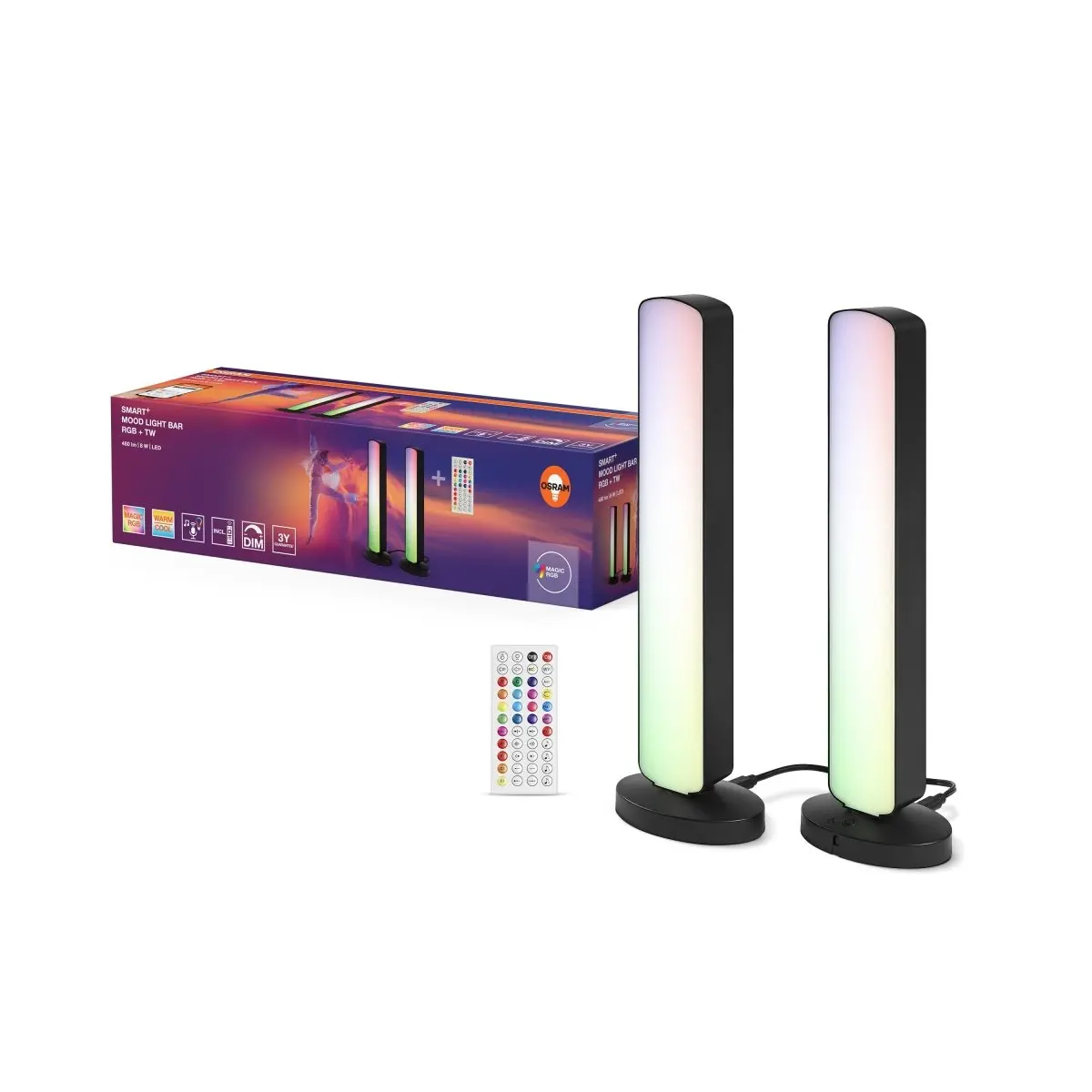 Chytrá WiFi stojací lampa MOOD LIGHT, RGB + laditelná bílá OSRAM