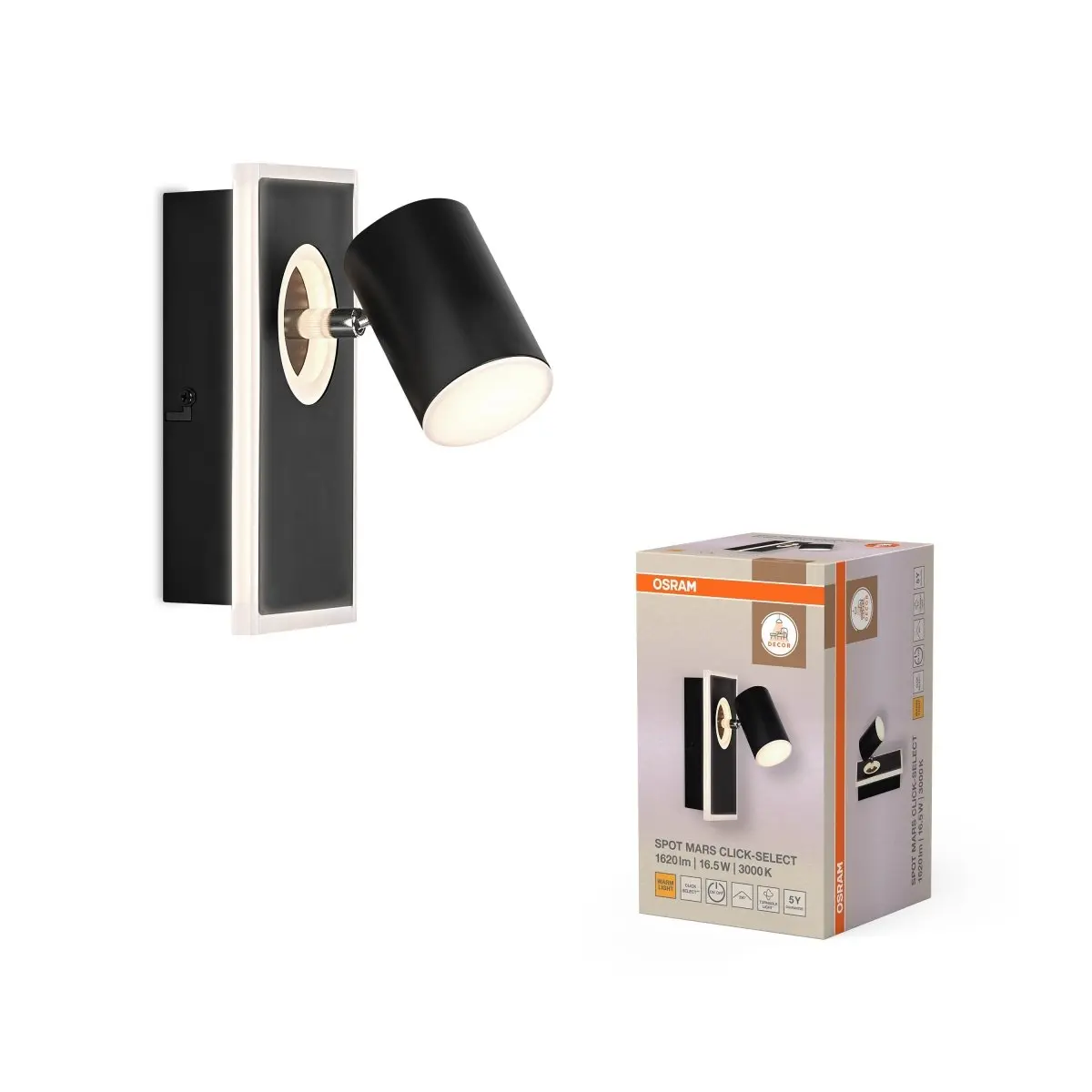 Dekorativní černé stropní svítidlo 16,50 W Teplá bílá 120 mm