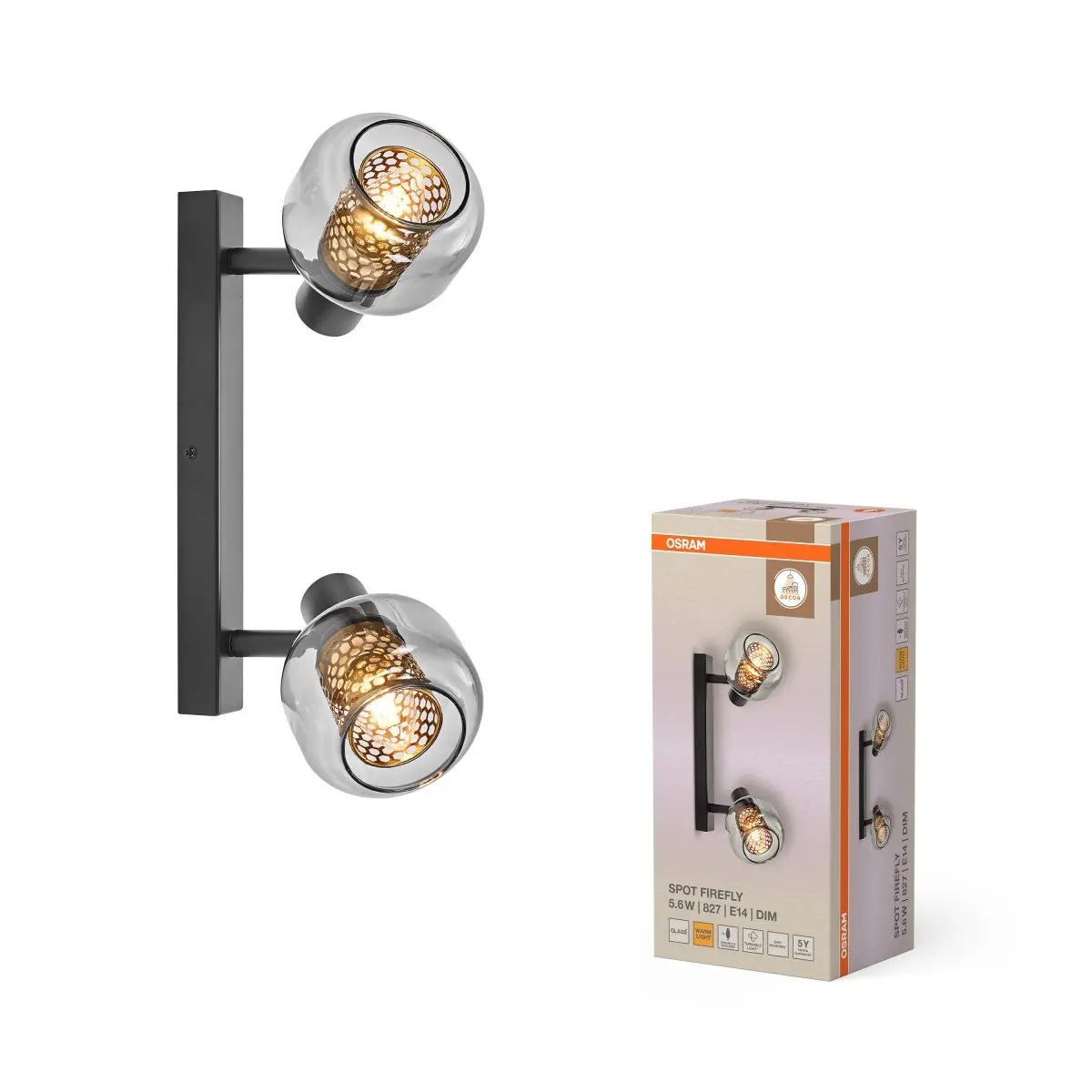 Dekorativní černé stropní svítidlo 5,60 W Teplá bílá 385 mm