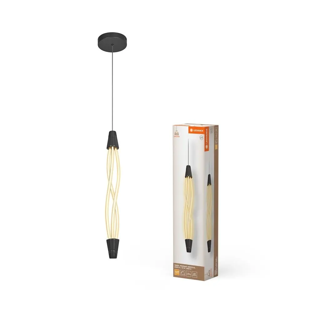 Designový lustr 18W SWIRL PENDANT VERTICAL, teplá bílá