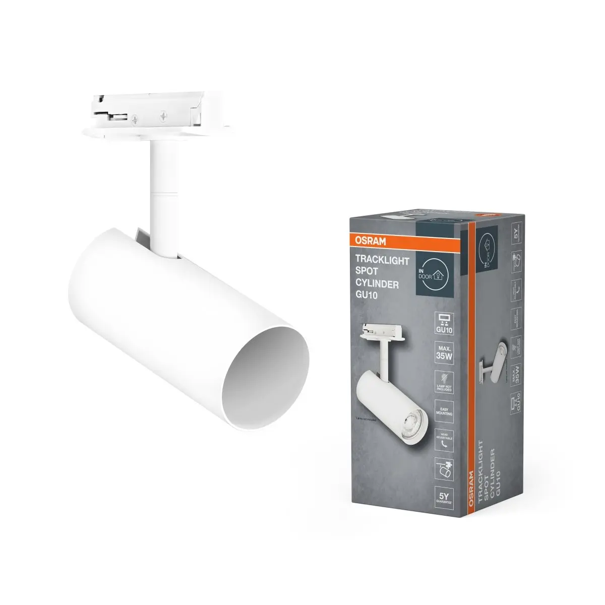 LED stropní svítidlo bílé TRACKLIGHT SPOT laditelná bílá OSRAM