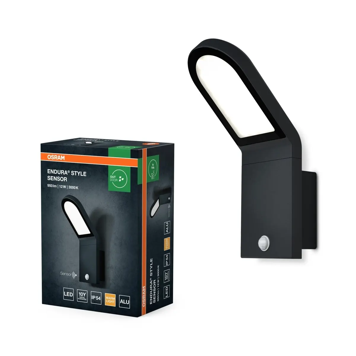 LED Venkovní dekorativní svítido 12 W Teplá bílá 168 mm