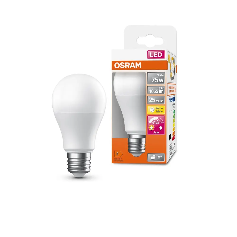 LED žárovka se senzorem E27 10W SUPERSTAR, teplá bílá