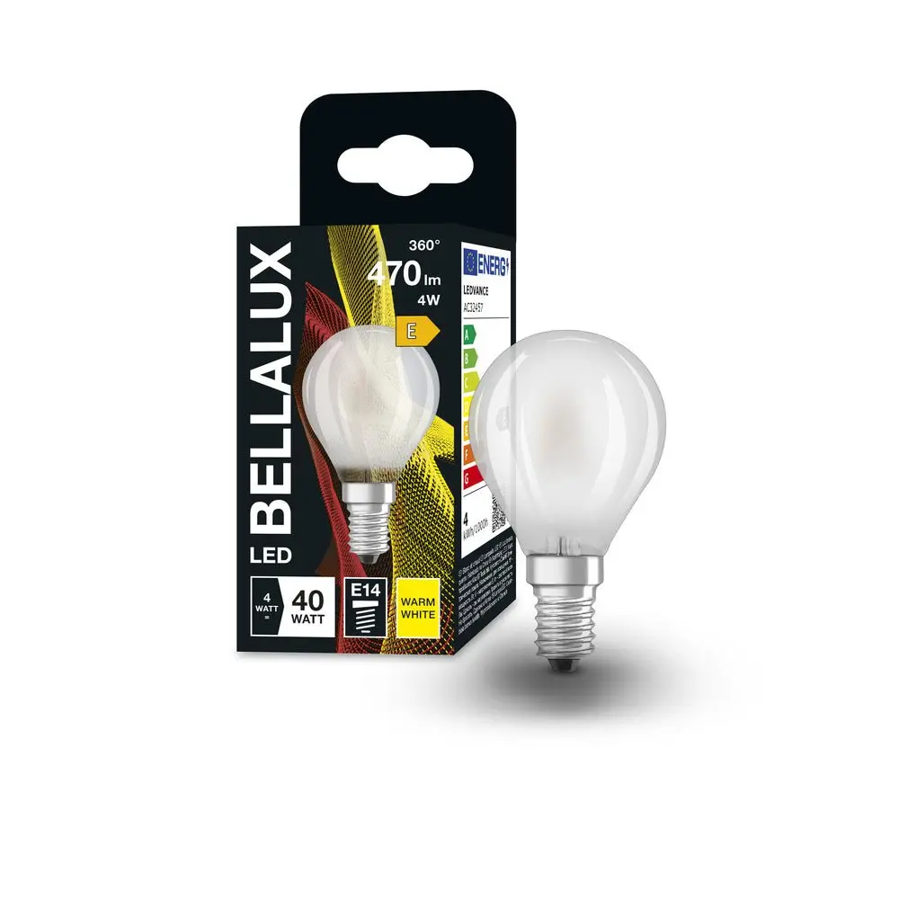 Matná LED žárovka E14 4W CLASSIC P, teplá bílá