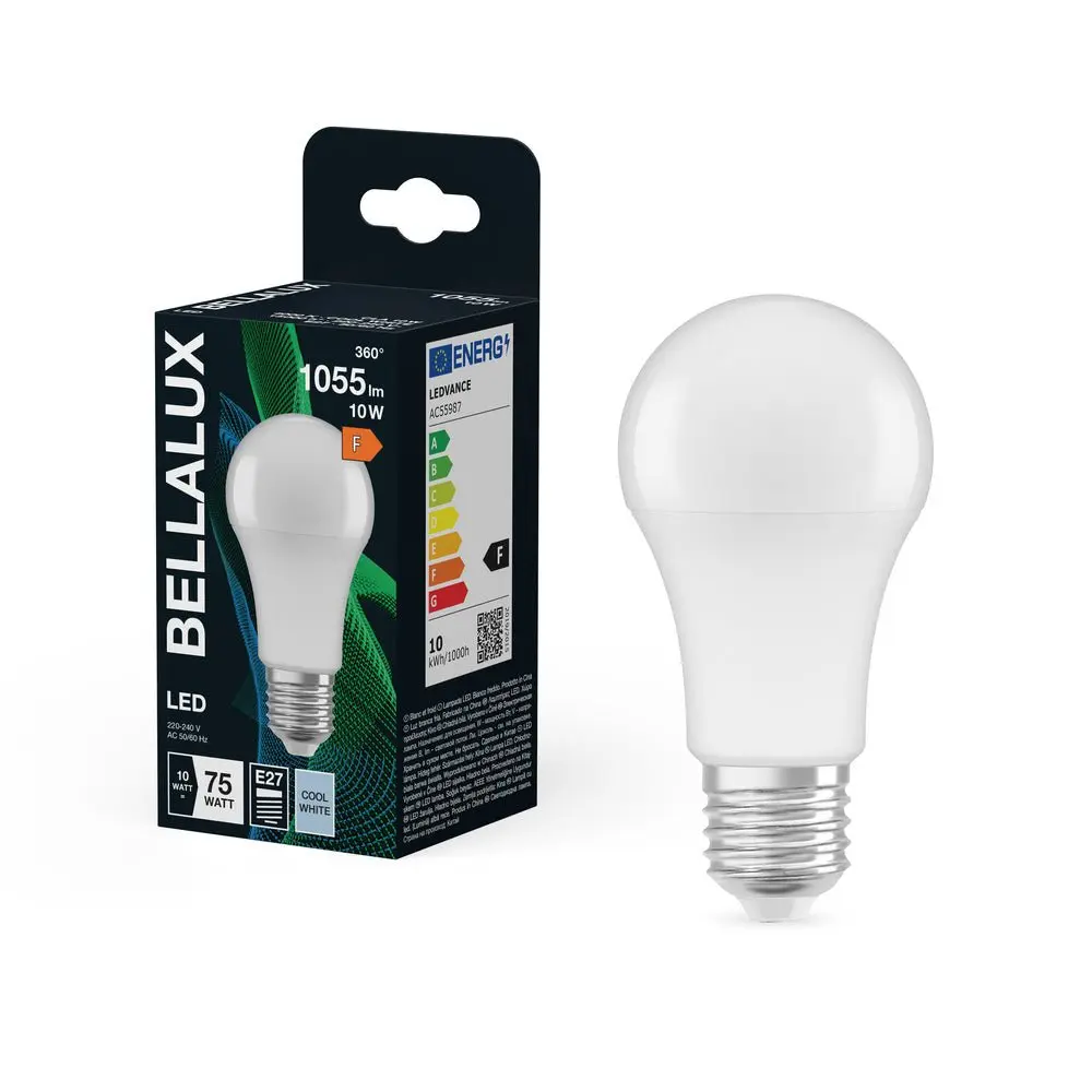 Matná LED žárovka E27 10W CLASSIC A, studená bílá