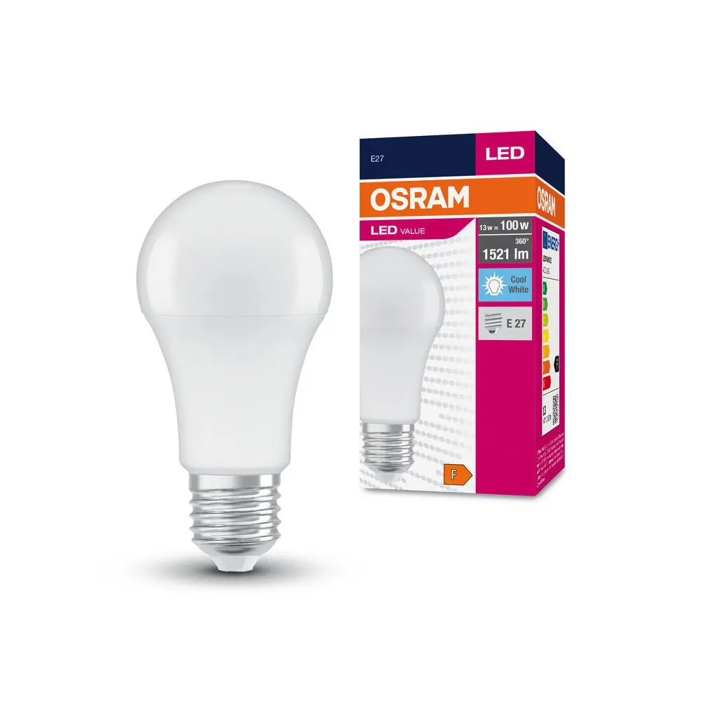 Matná LED žárovka E27 13 W CLASSIC A, studená bílá (100 W)