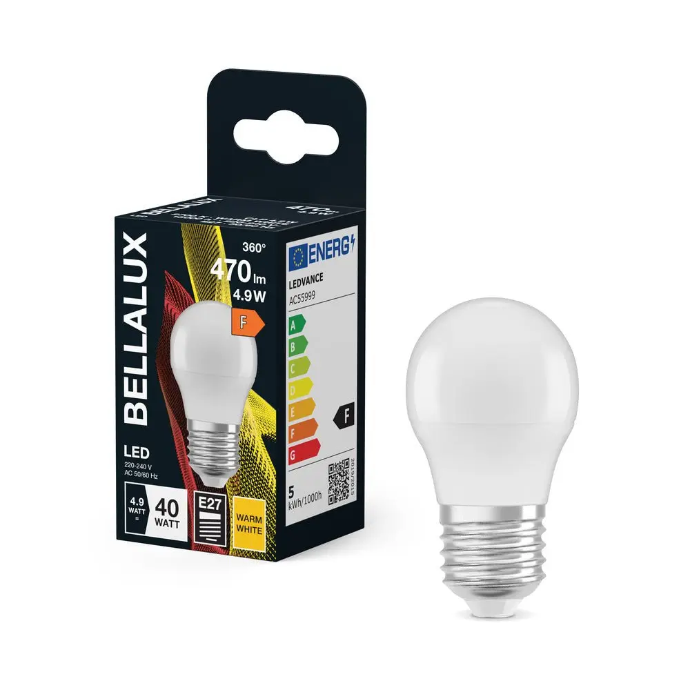 Matná LED žárovka E27 4.9W CLASSIC P, teplá bílá