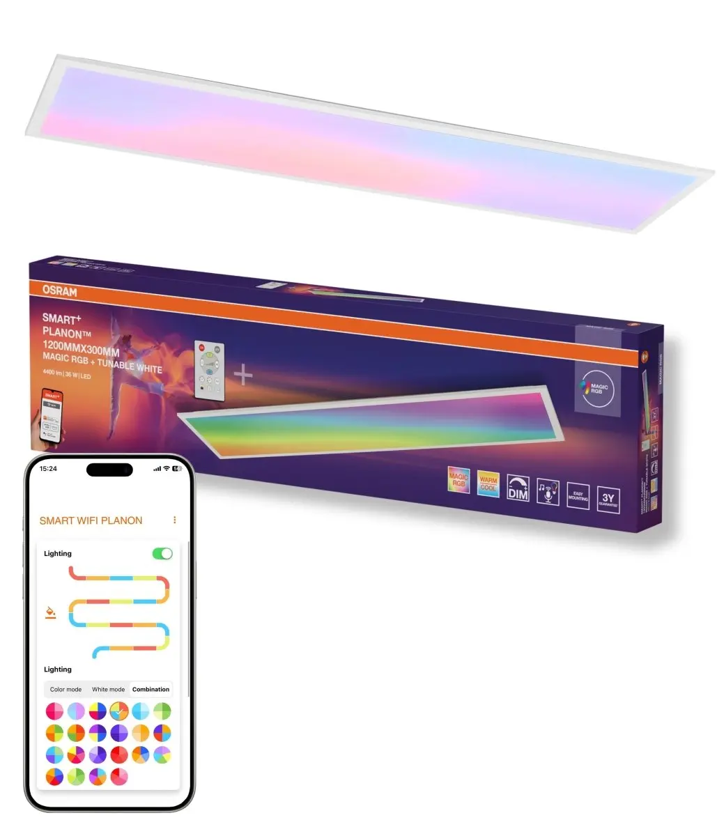 LEDVANCE Smart+ - Chytrý stropní LED panel, 120x30 cm, 36 W 4099854471995