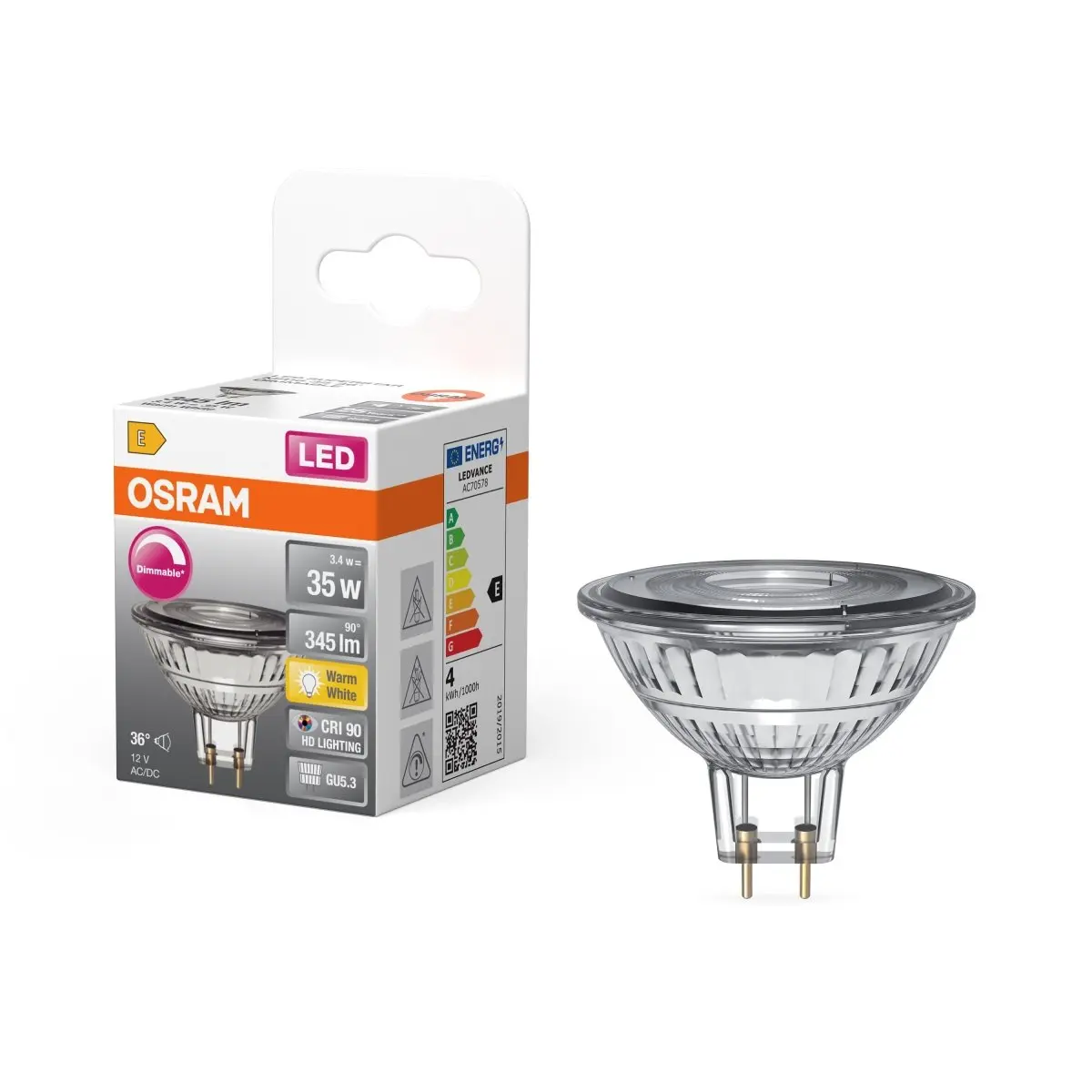 Stmívatelná LED bodovkaU5.3 5 W HD SUPERSTAR, teplá bílá OSRAM