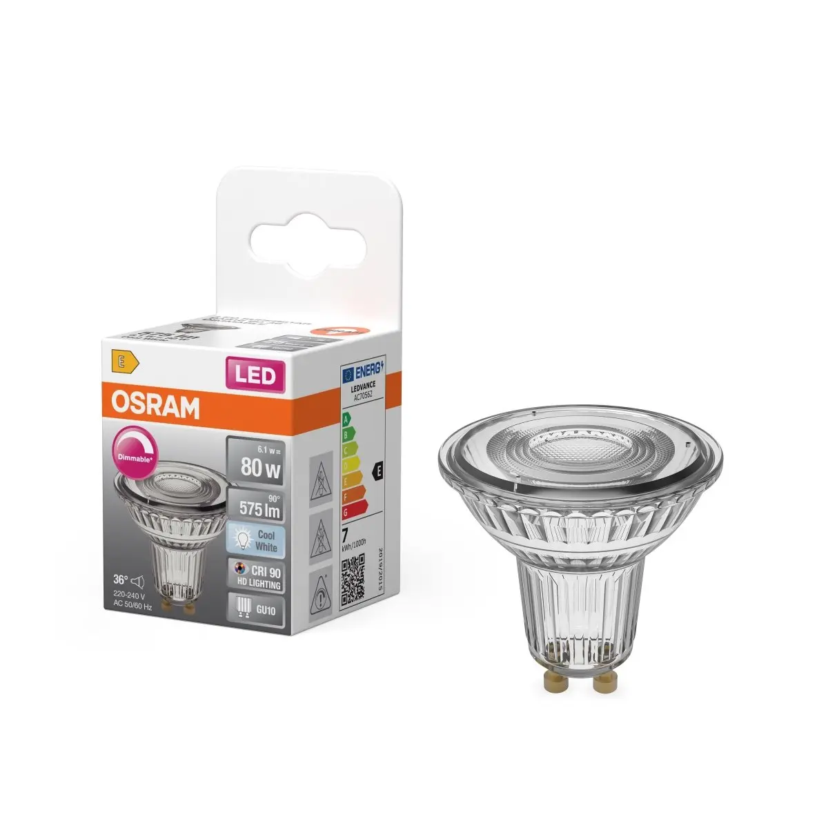 Stmívatelná LED HD bodovkaU10 8,3 W SUPERSTAR, studená bílá OSRAM