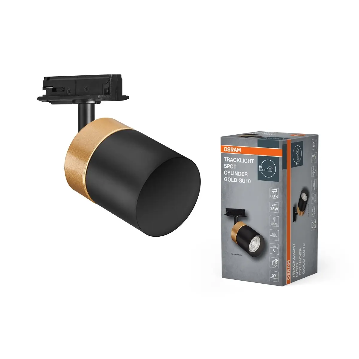 Stropní svítidloU10 černé TRACKLIGHT SPOT CYLINDEROLD OSRAM