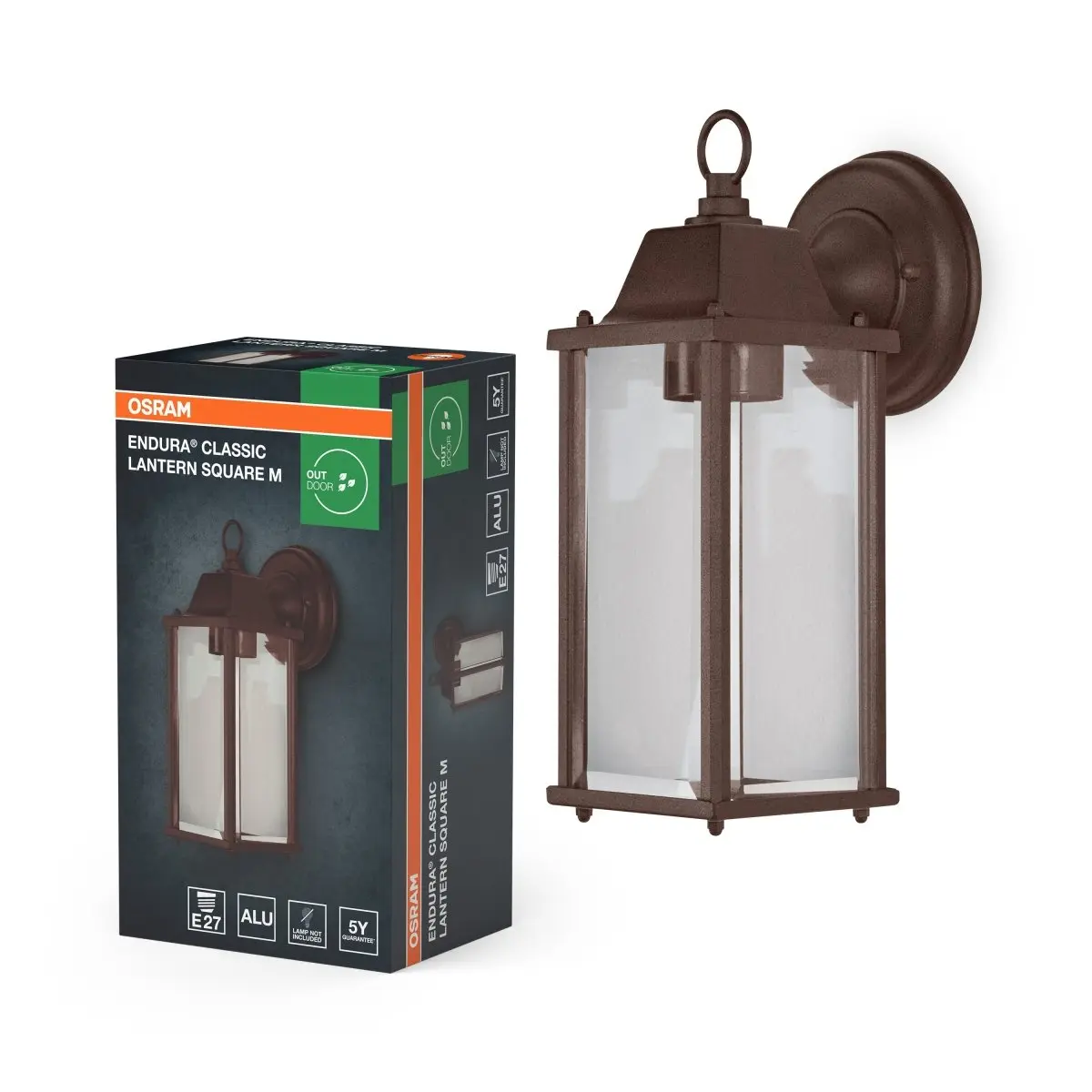 Venkovní svítidlo ENDURA® Classic Lantern, rezavá