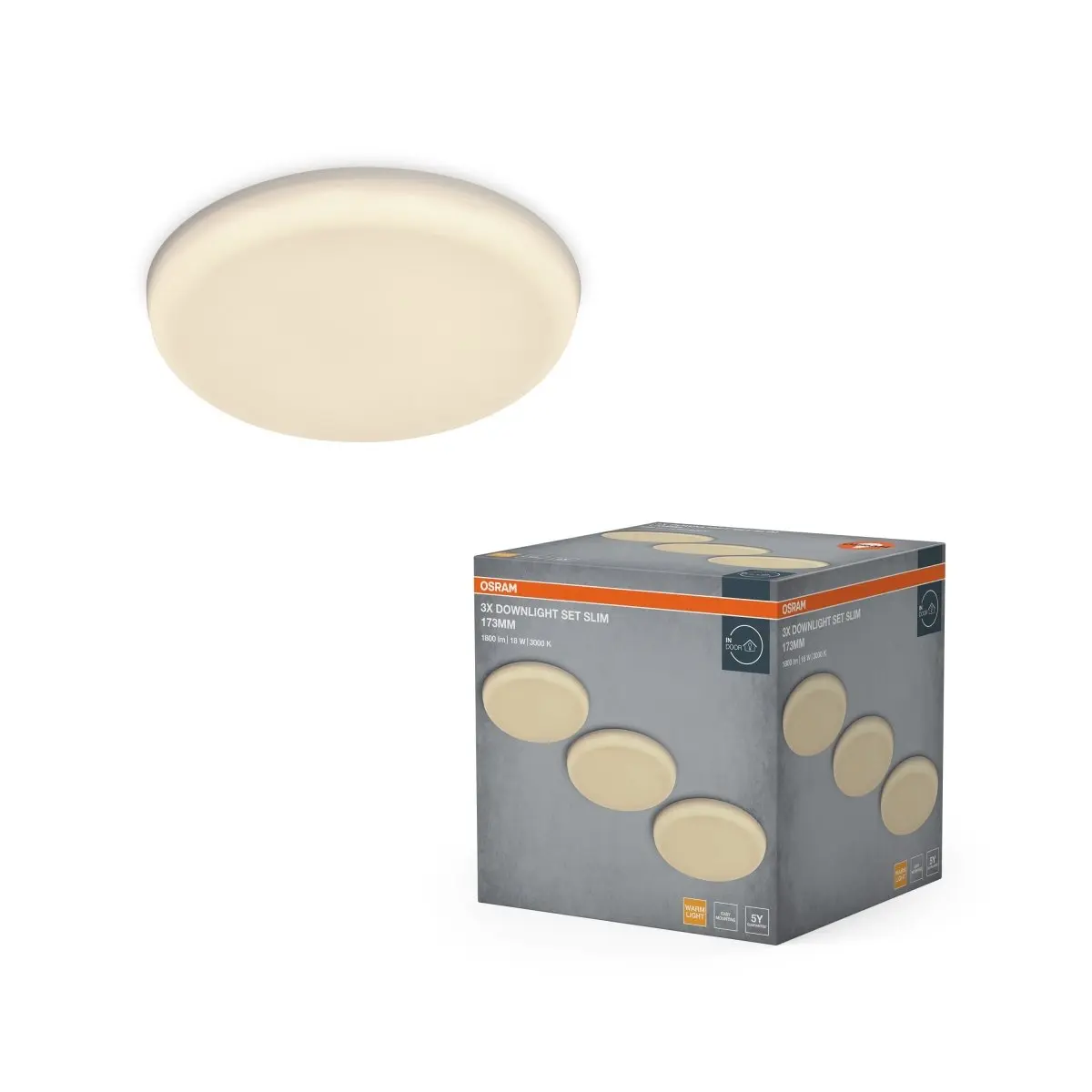 Zapuštěné podhledové LED svítidlo Nastavitelný výřez Slim 18W, Bílé