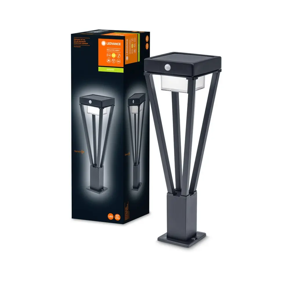 LED solarní sloupek s čidlem 50 ENDURA teplá bílá