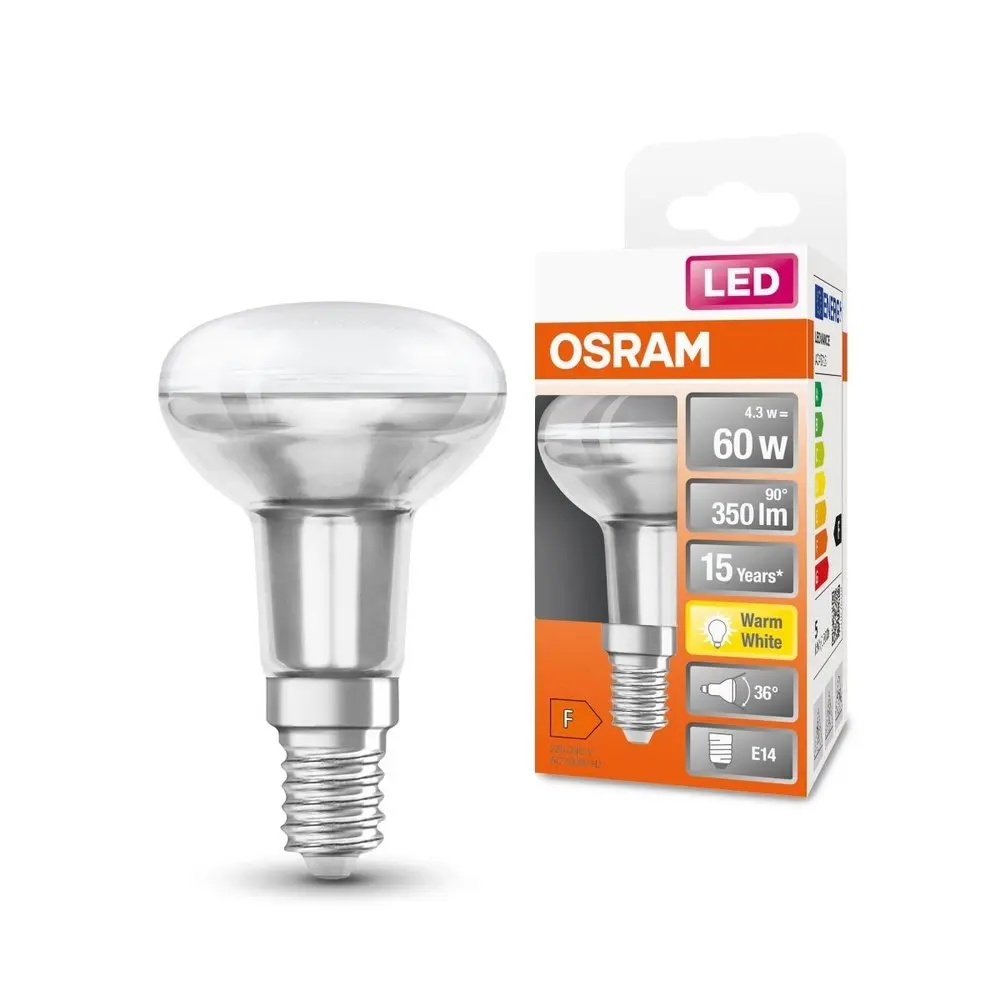 OSRAM LED reflektorová žárovka Star R50, E14, 4,3 W, 350 lm, 2700 K, opálová