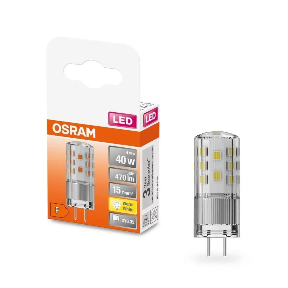 Speciální LED žárovka GY6.35 4 W PIN, teplá bílá