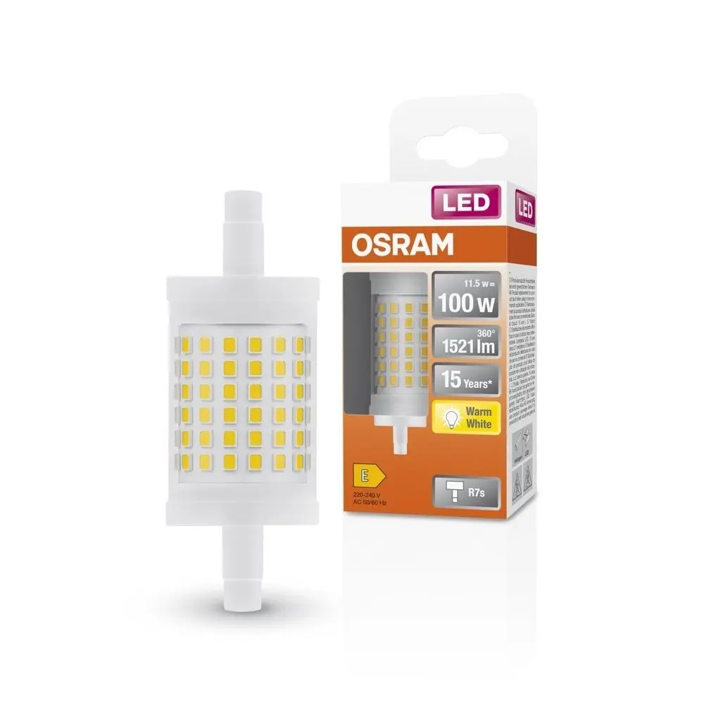 Speciální LED žárovka R7s 11,5 W LINE, teplá bíá