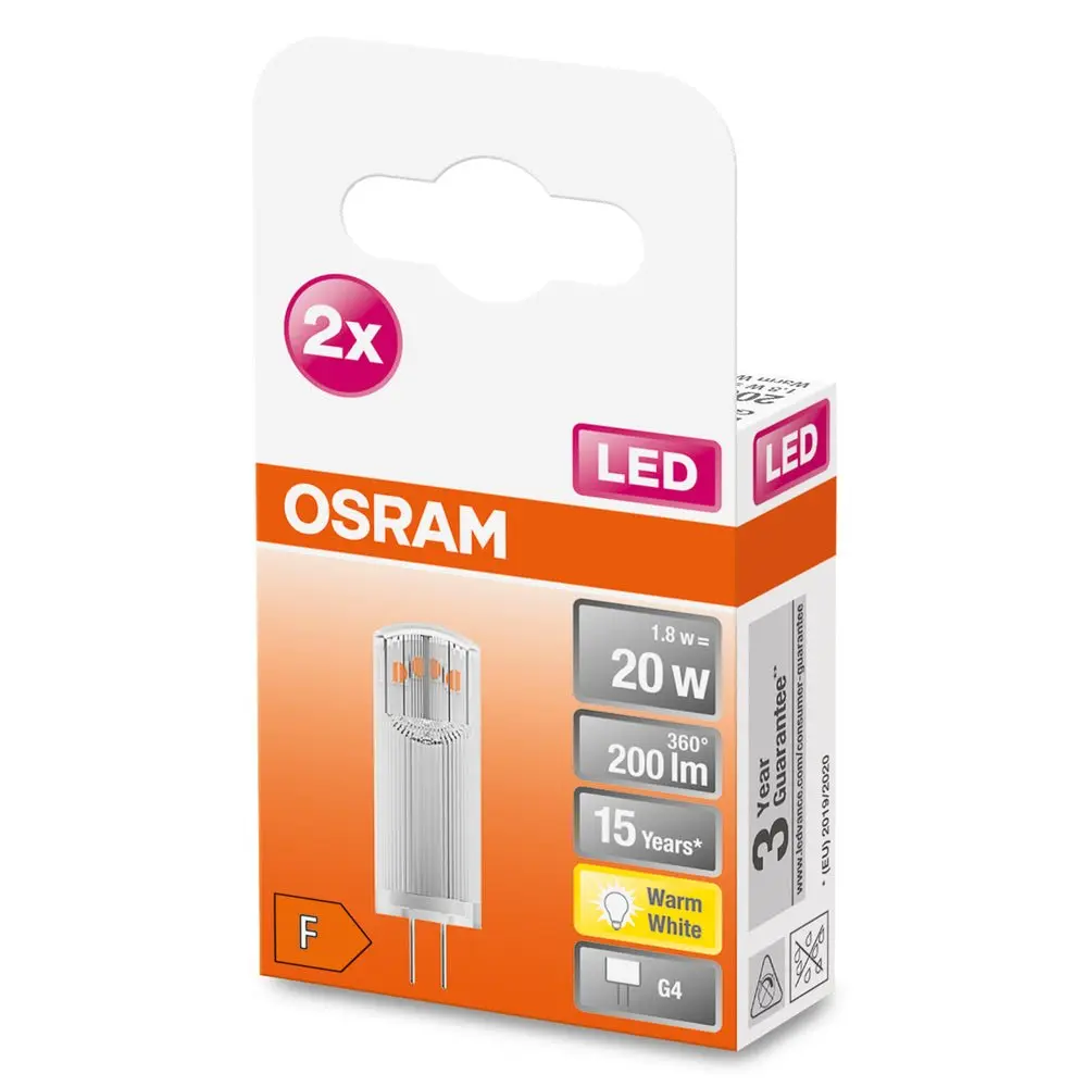 2ks speciální nízkonapěťová žárovka LED PIN G4 12V 1.8W