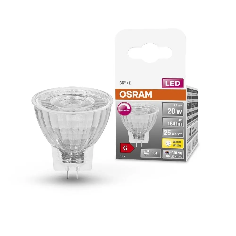 Stmívatelná LED HD bodovka GU4 2,8 W SUPERSTAR, teplá bílá