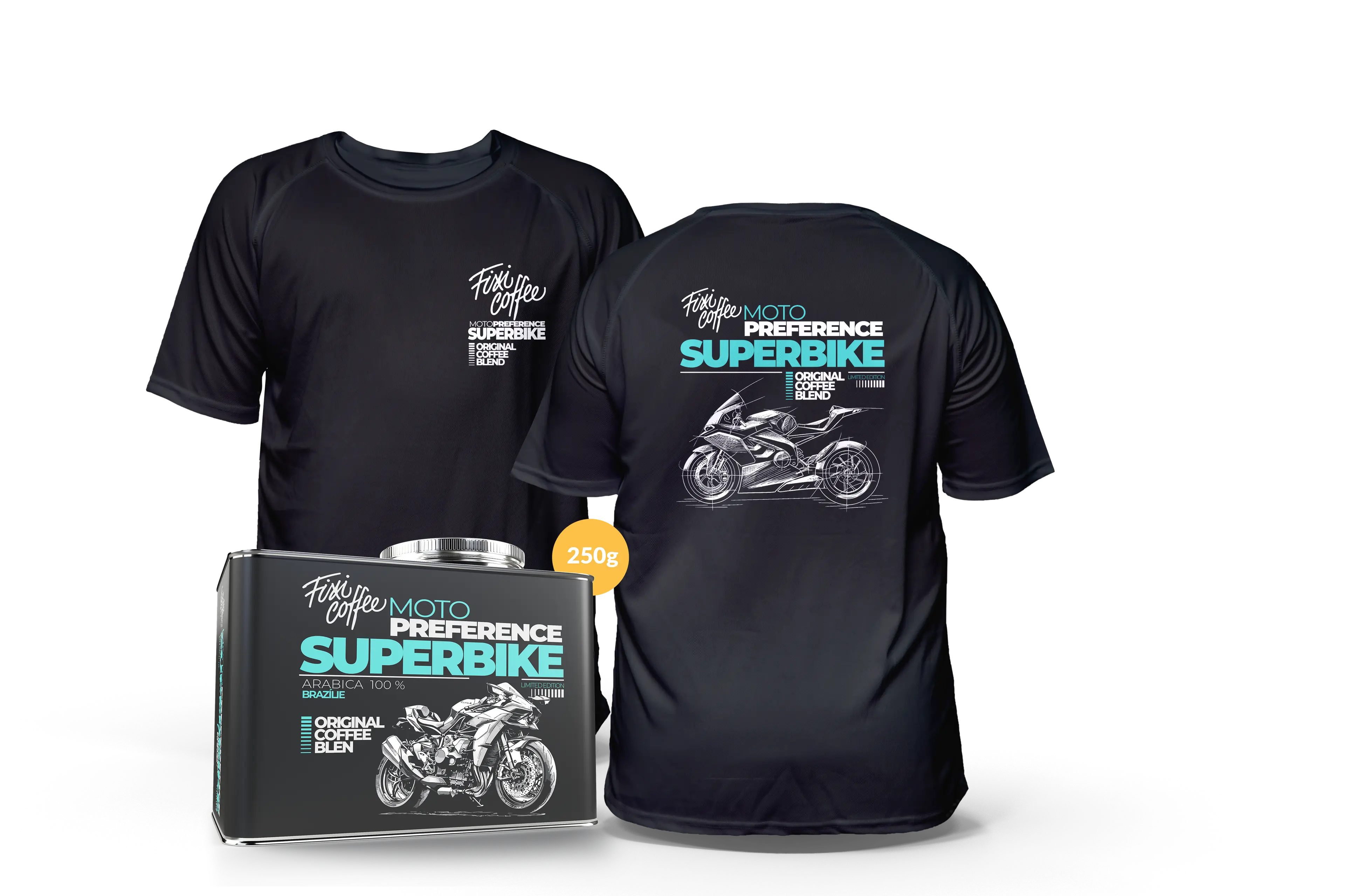 MOTO fešák – Superbike (kafe + tričko)