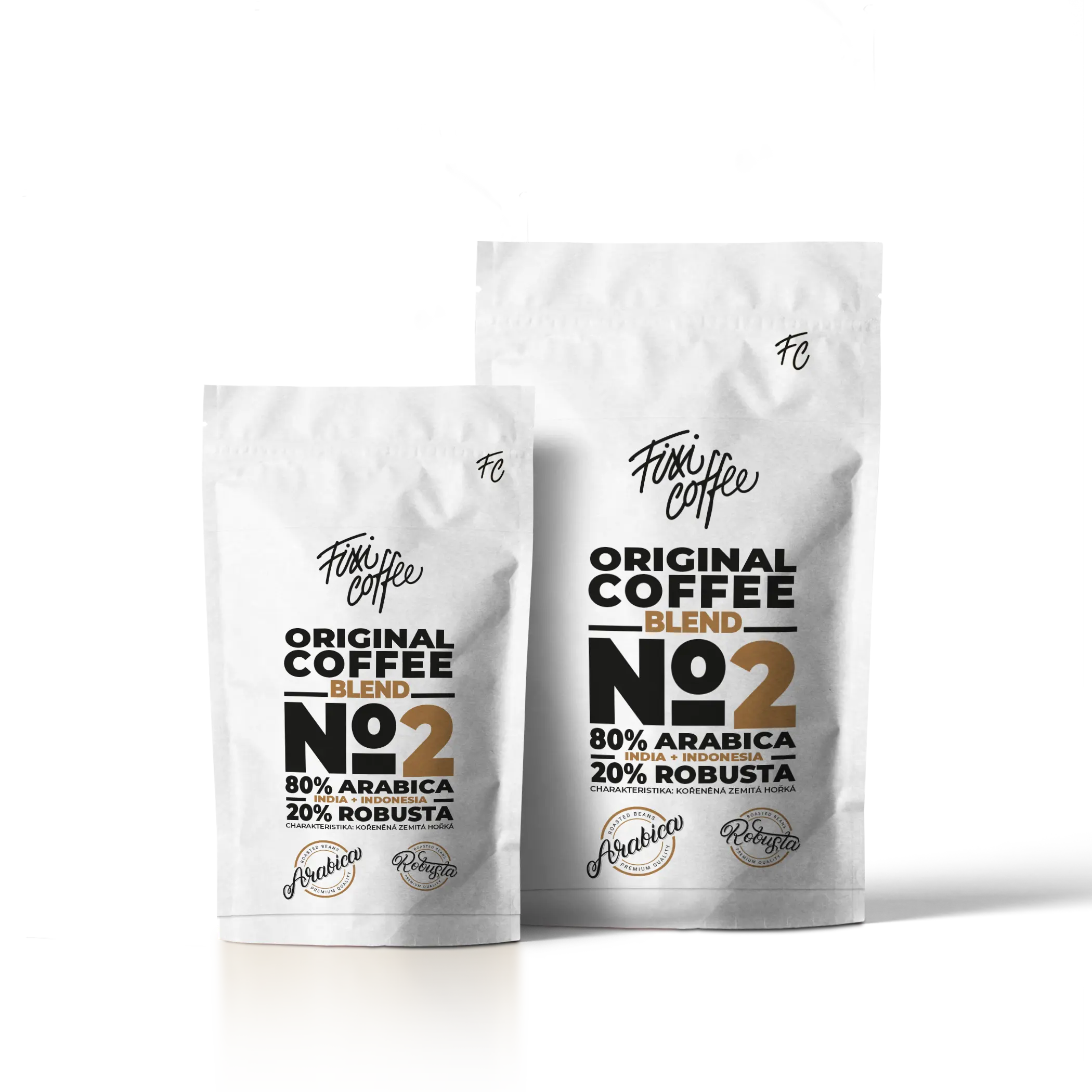 Fixi Coffee No. 2 směs výběrové kávy Asie zrnková / sáček Doypack /