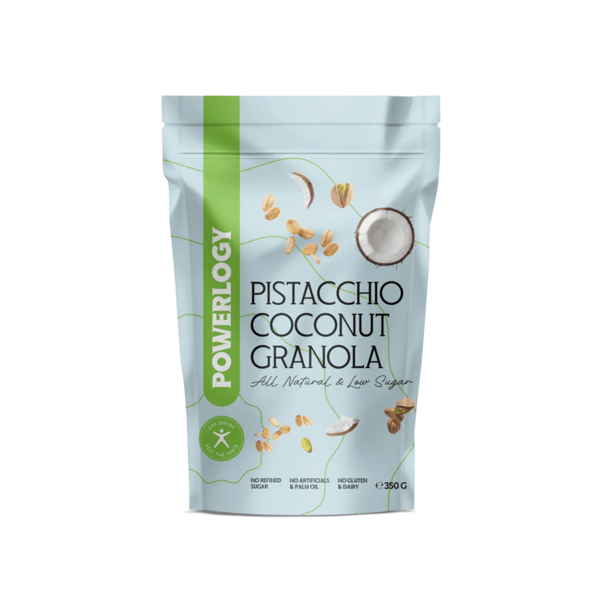 Powerlogy Granola 350 g Pistacie