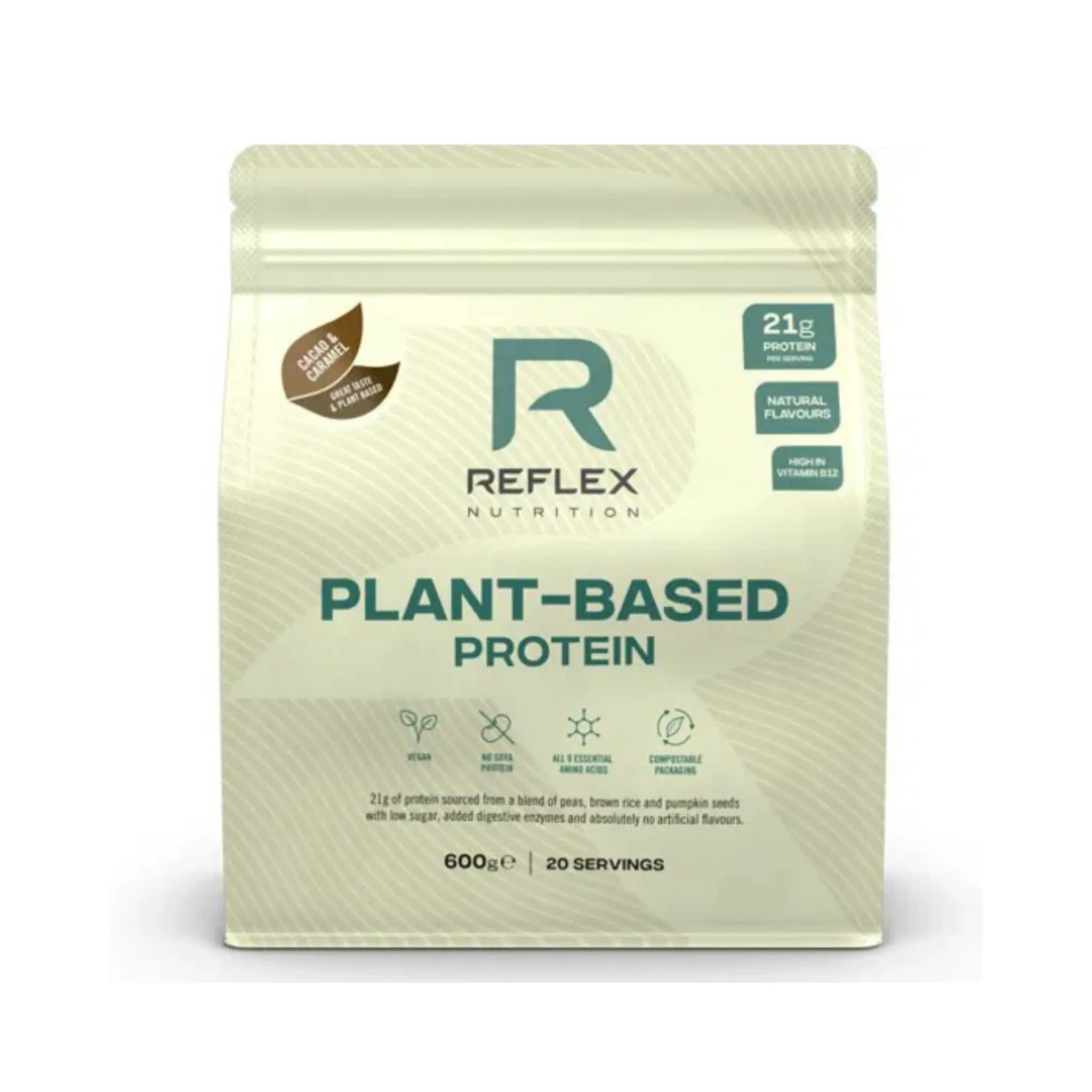 Reflex Plant Based Protein 600 g cacao & caramel