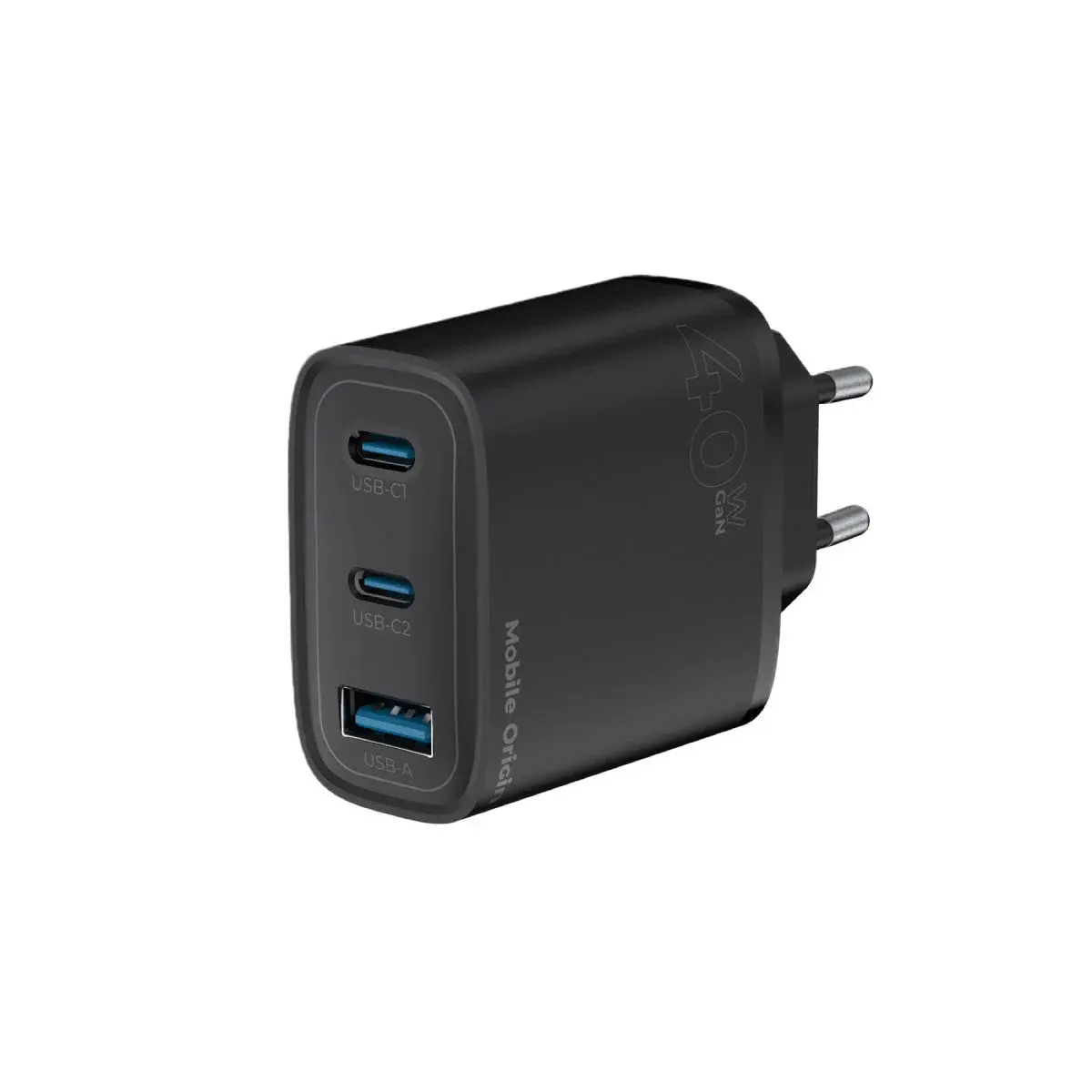 Síťová nabíječka Mobile Origin Dual USB-C a USB-A GaN Wall Charger 40W