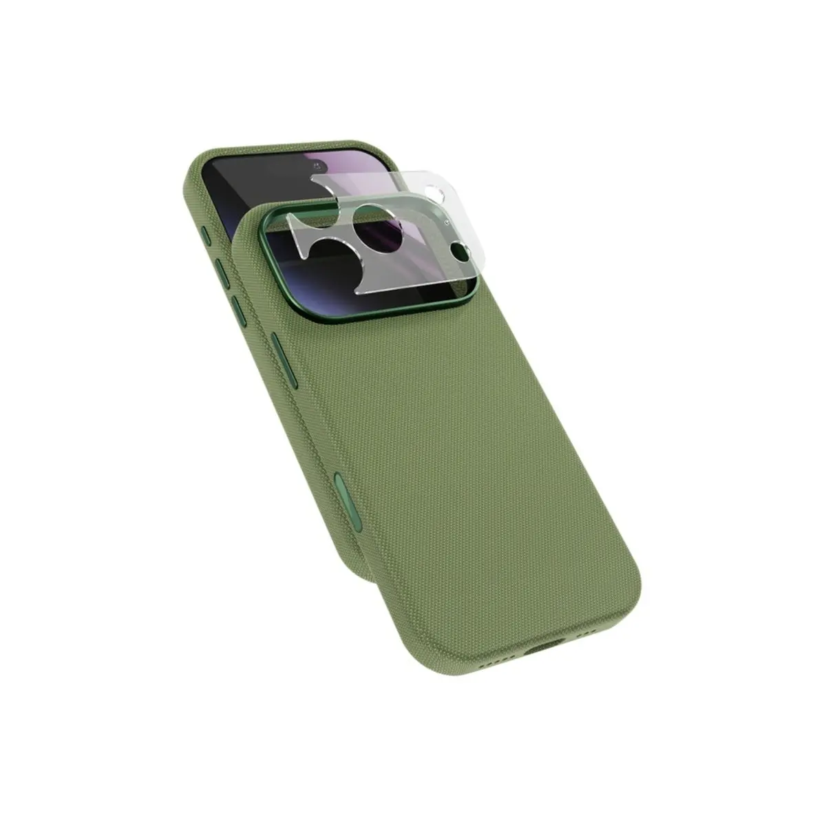 Epico SolidWoven Mag+ Case iPhone 17 Pro Max/18 Pro Max zelená