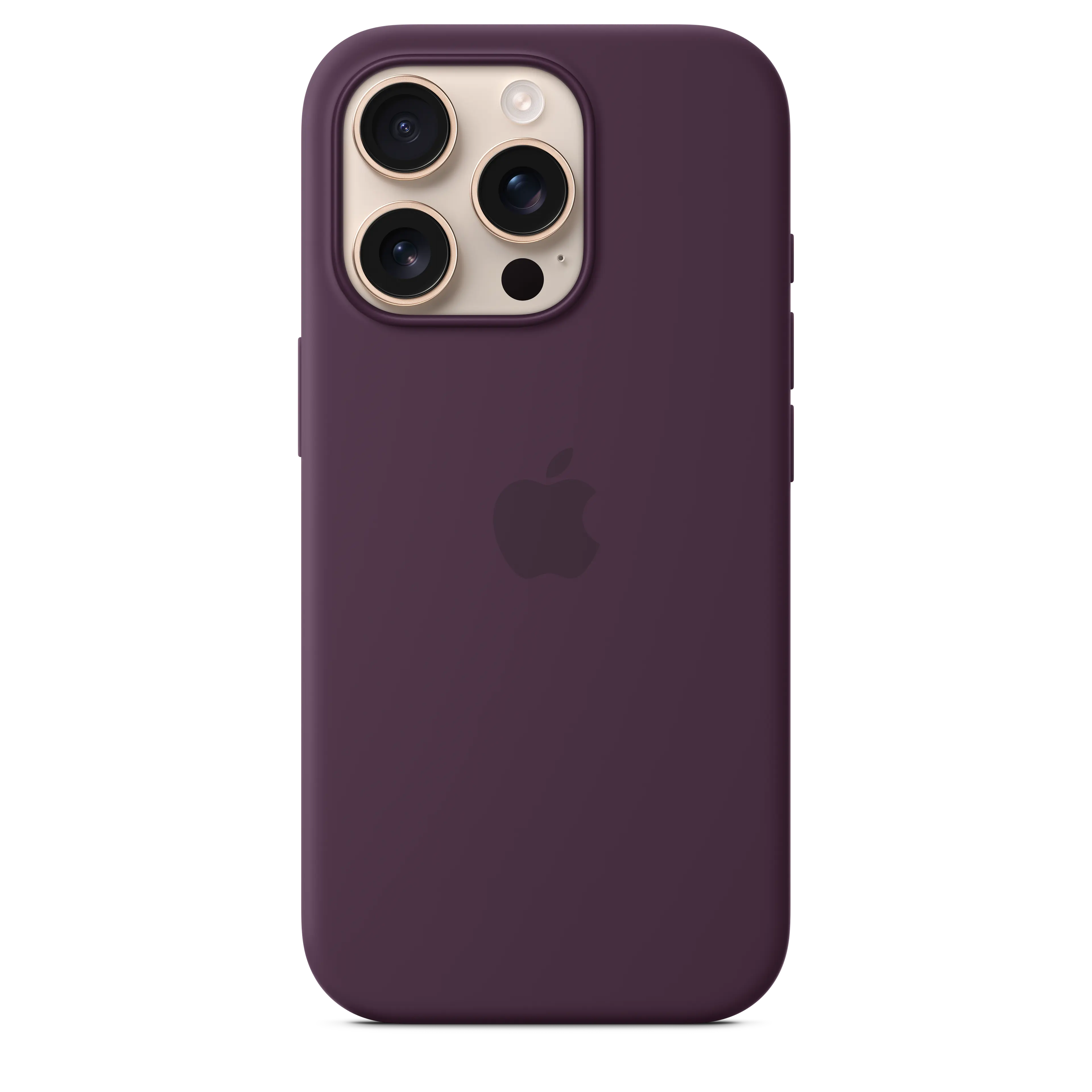 iPhone 16 Pro Silicone Case with MS - Plum