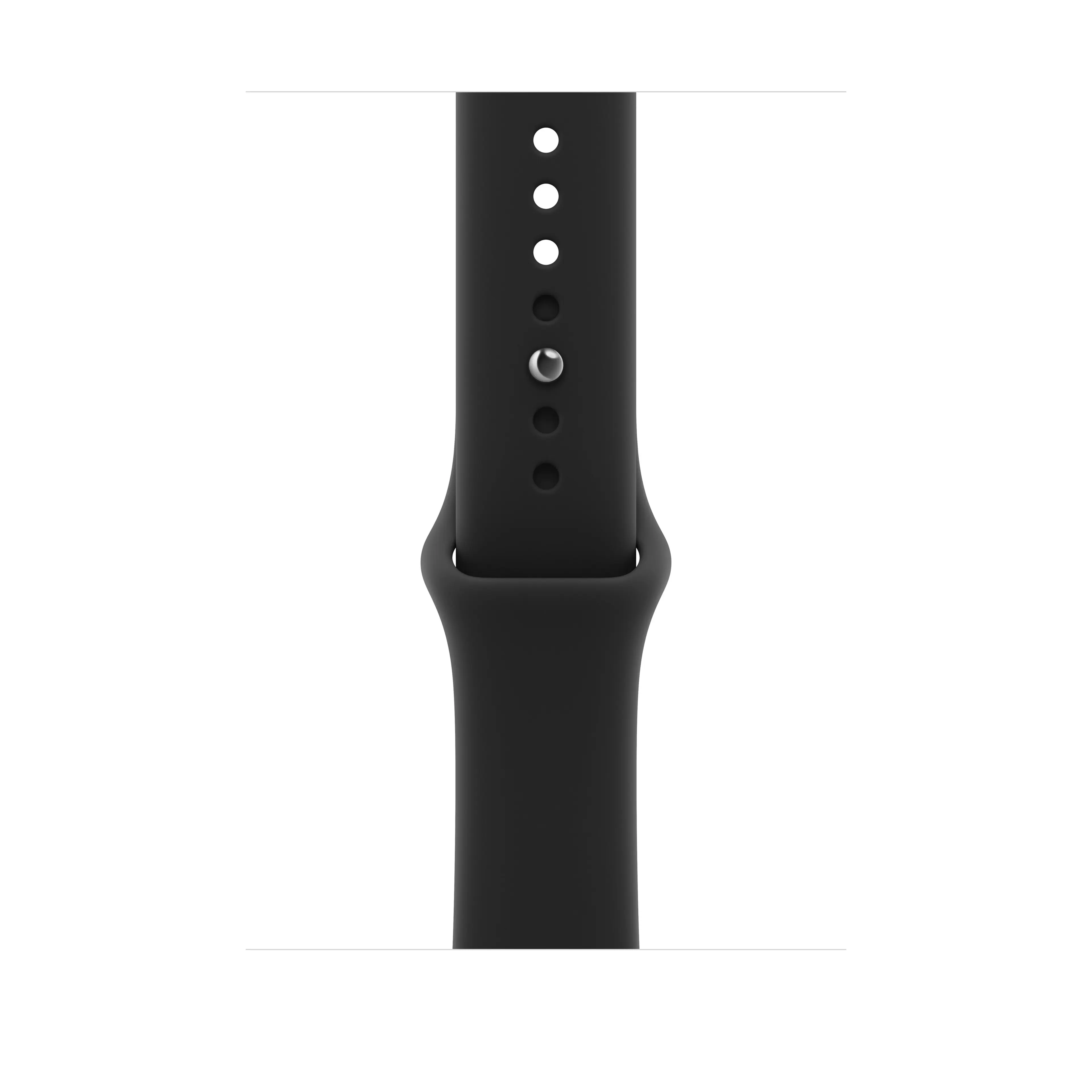 46mm černý sportovní řemínek - XL