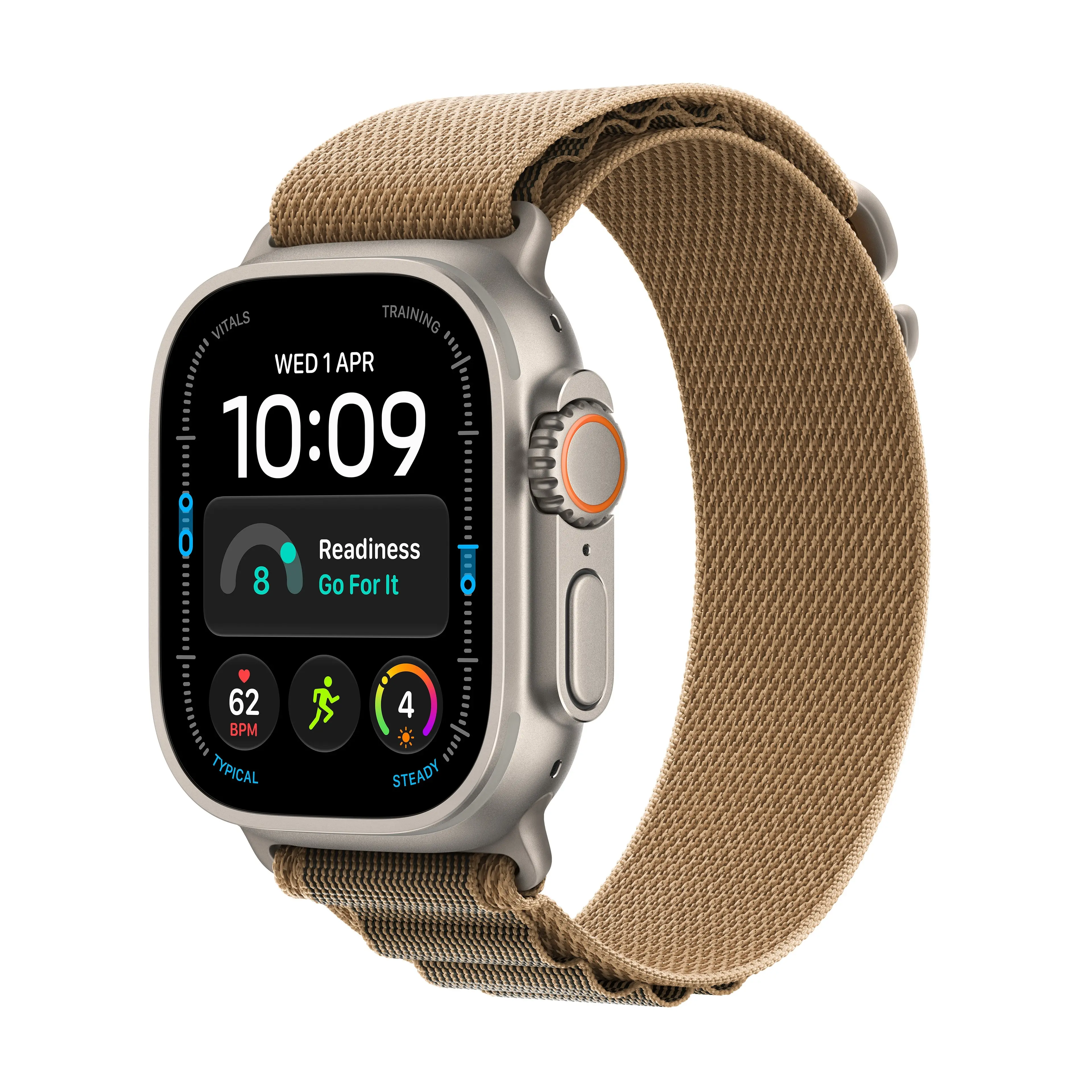 Apple Watch Ultra 4 GPS + Cellular 49mm přírodní titan s pouštním alpským tahem - M