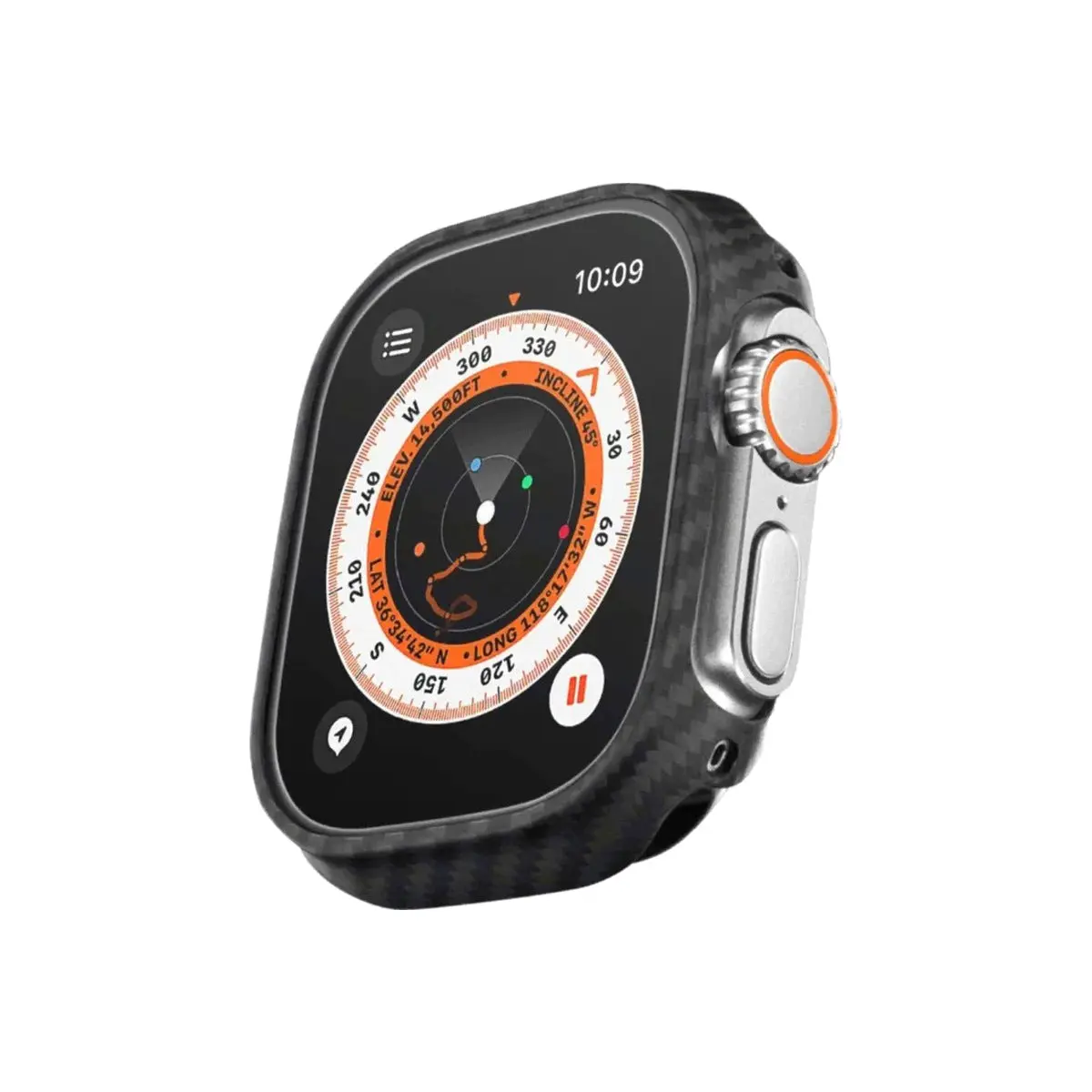 Pitaka Air Case ochranný kryt Apple Watch Ultra 49 mm černý/šedý