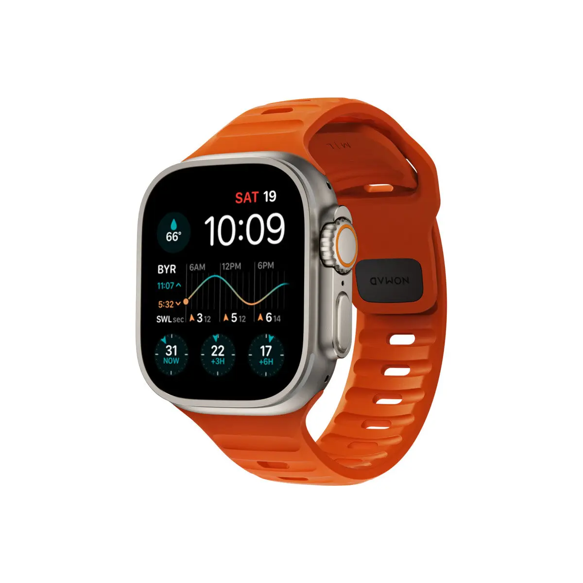 Nomad řemínek Sport Strap pro Apple Watch 42/44/45/49mm-Ultra Orange