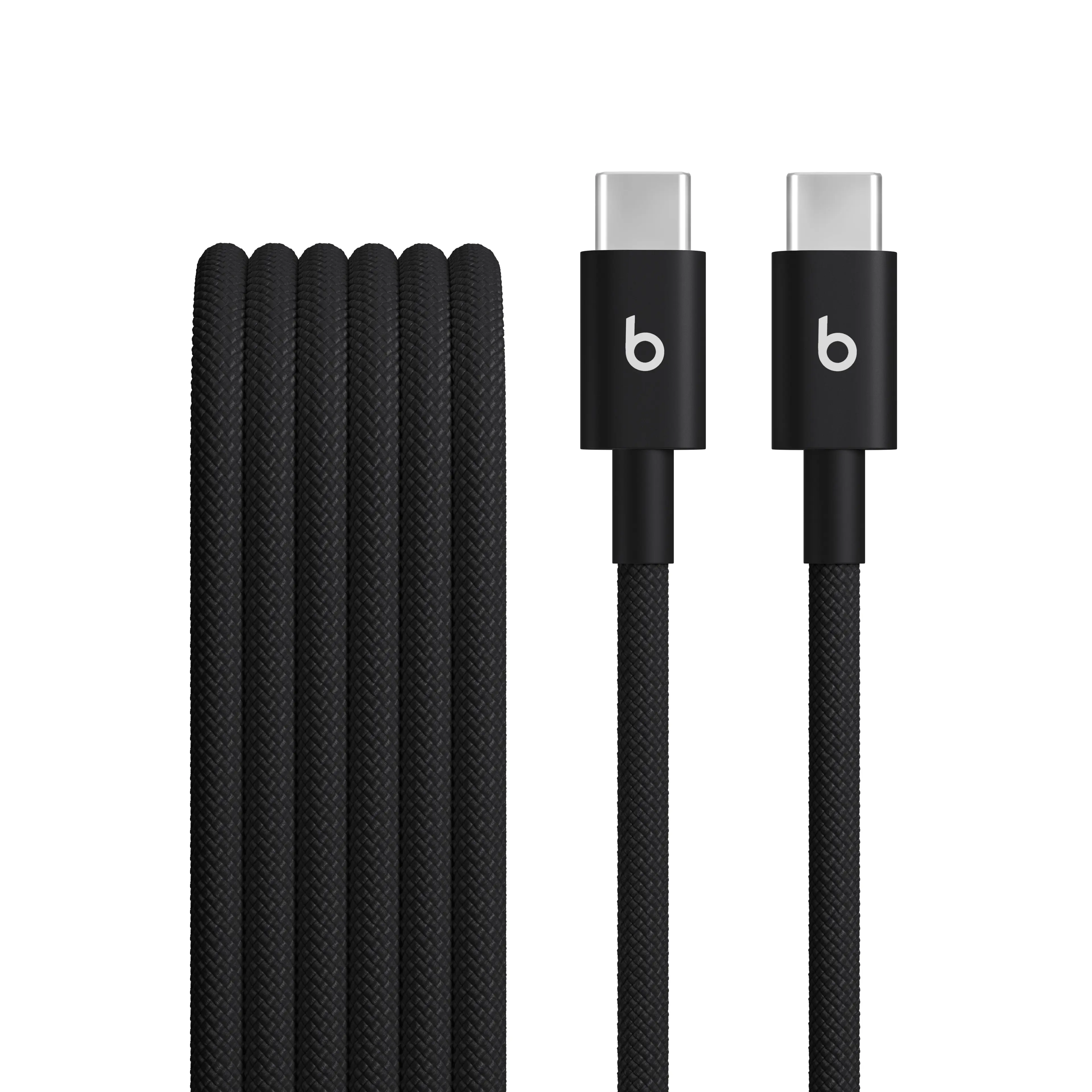 Opletený kabel Beats USB-C / USB-C 1,5 m - sytě černá