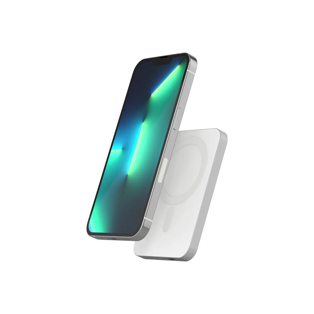 Epico 5000mAh Alu PowerBanka s MagSafe - stříbrná
