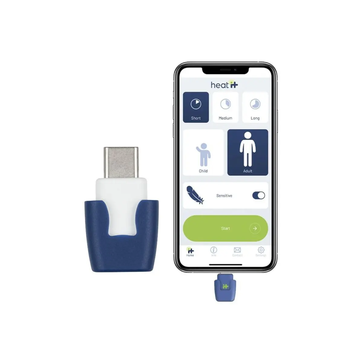 Ošetření bodnutí hmyzem pomocí smartphonu Heat it (USB-C)