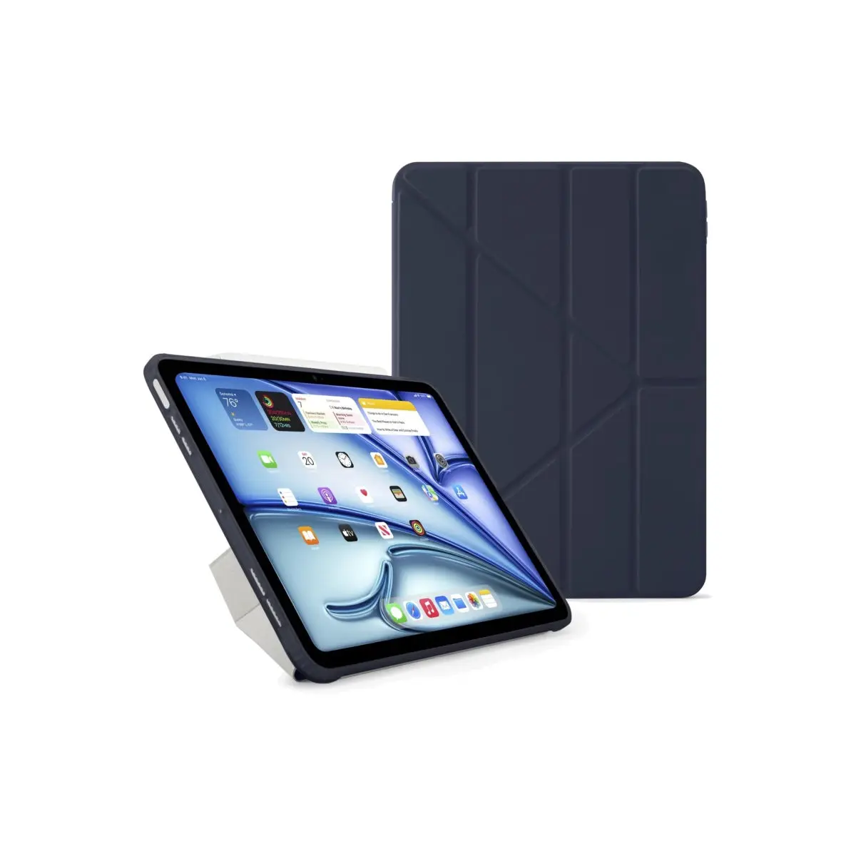 Kryt na iPad Air 13" (24/25/26) Pipetto Origami No1 Original Case - tmavě modrý