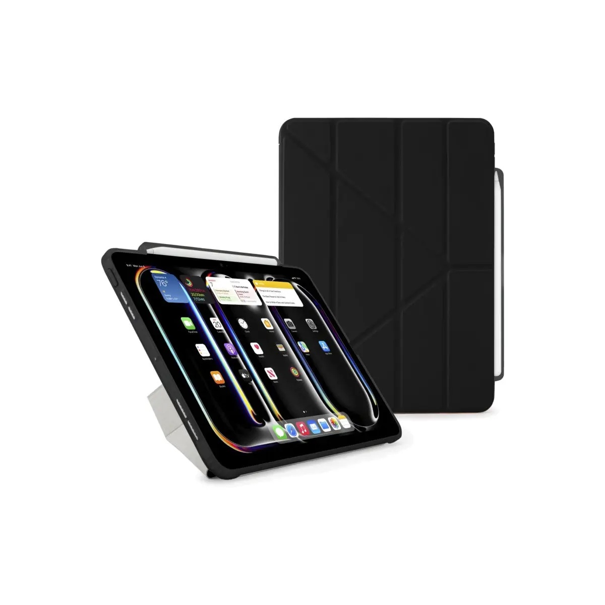 Kryt na iPad Pro 11" (24/25) Pipetto Origami No3 Pencil Case - tmavě modrý