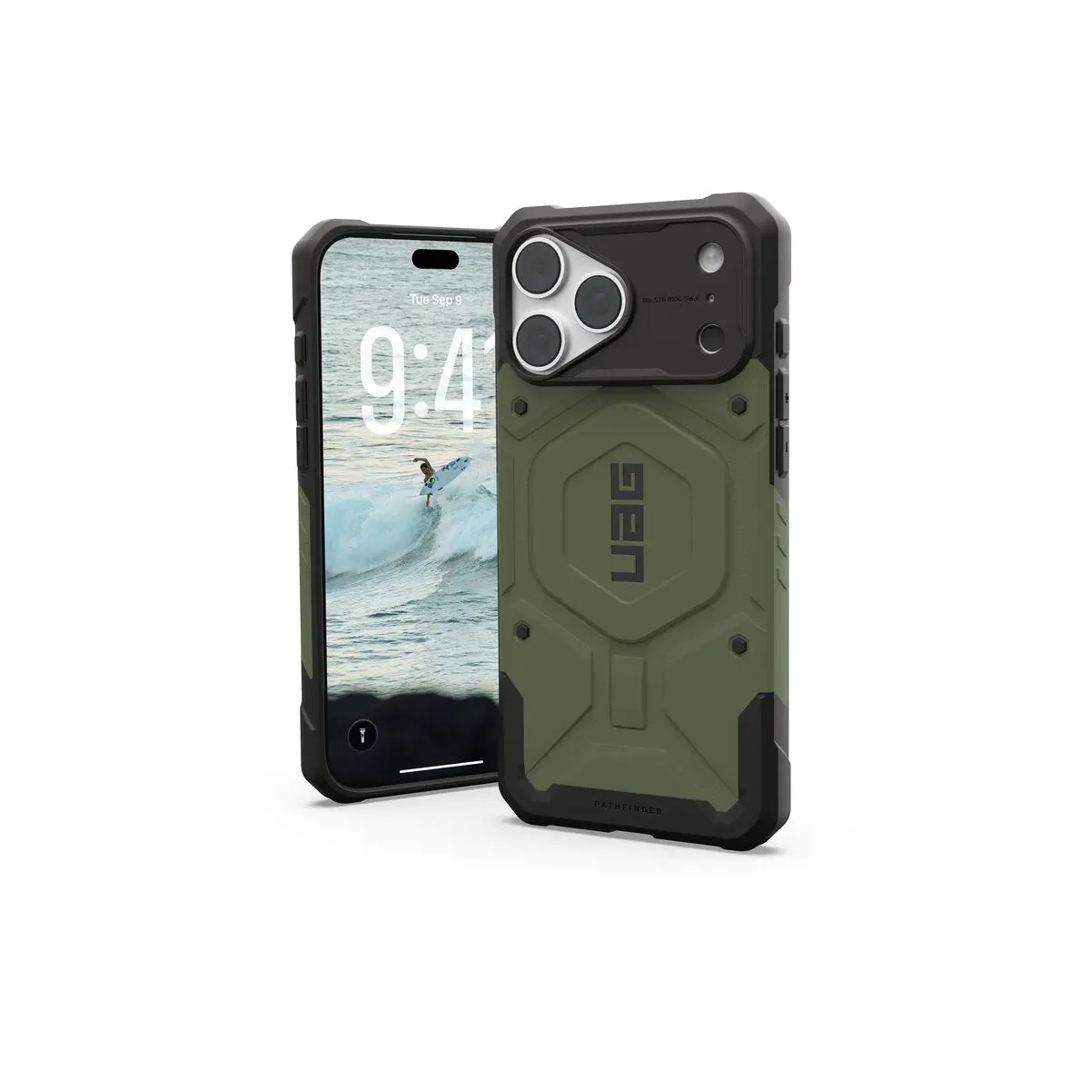 MagSafe kryt pro iPhone 18 Pro Max/17 Pro Max UAG Pathfinder MagSafe - olivově zelená