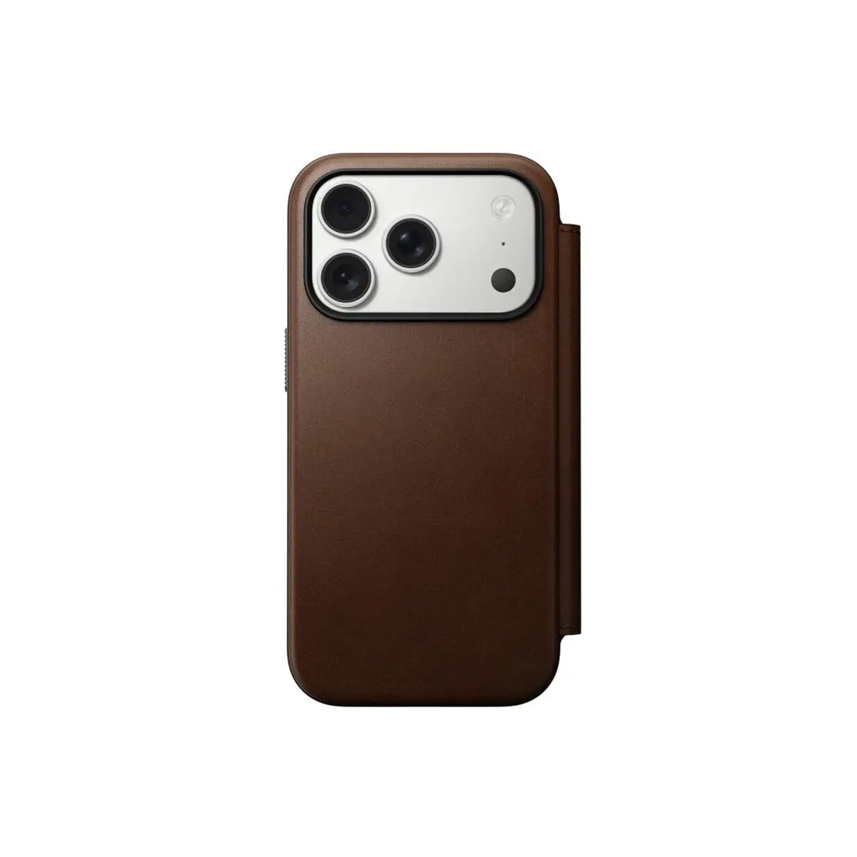 Nomad Modern Leather Folio MagSafe kožené pouzdro iPhone 17 Pro Brown